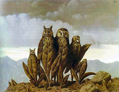 Los compañeros del Miedo (1942) de Renè Magritte (1898-1967)