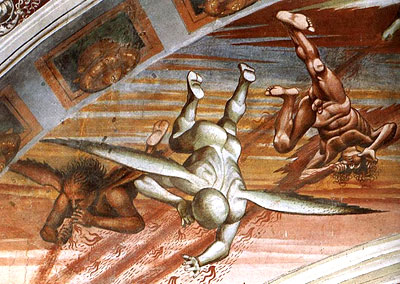 Luca Signorelli. The End of the world. Apocalypse. Detail. 1499-1502. Fresco, Chapel of San Brizio, Duomo di Orvieto. 