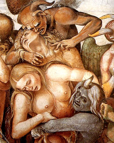 Luca Signorelli. The Hell. Detail. 1499-1502. Fresco, Chapel of San Brizio, Duomo di Orvieto. 