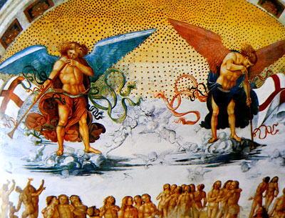 Luca Signorelli, Final Judgment. Detail. 1499-1502. Fresco, San Brizio Chapel, Orvieto. 