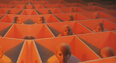 Landscape with Figures, 1965-66, George Tooker.