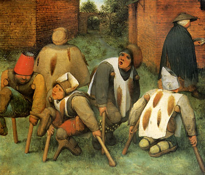 Pieter Brueghel, Los mendigos (1568)