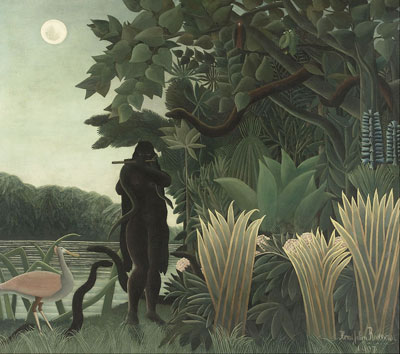 Henri Julien Félix Rousseau. La charmeuse de serpent, 1907
