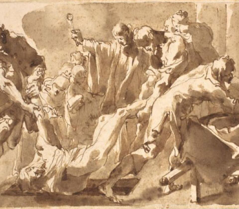 Gandolfi Ubaldo, San Carlos Borromeo y la peste de Milán, 1760, Museo Nacional del Prado.